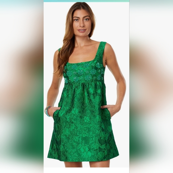 Lilly Pulitzer Dresses & Skirts - Lilly Pulitzer Bellami Embellished Floral Dress